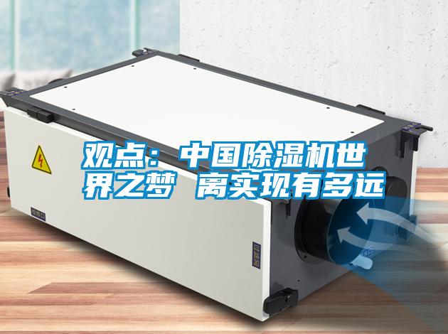 觀點(diǎn):中國(guó)除濕機(jī)世界之夢(mèng) 離實(shí)現(xiàn)有多遠(yuǎn)