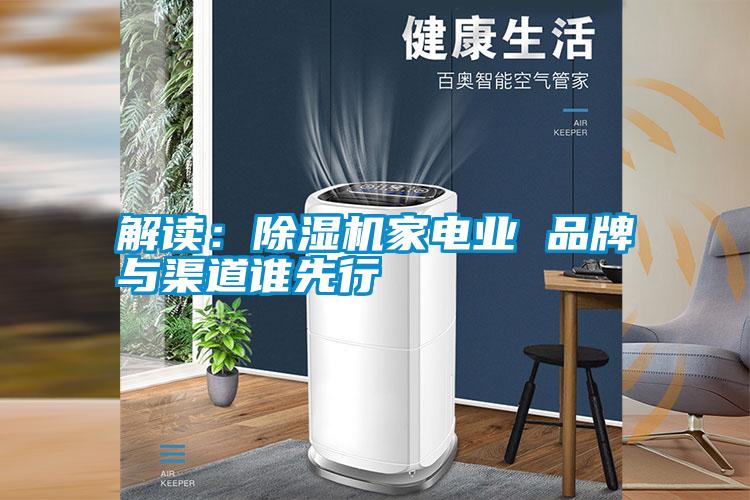 解讀:除濕機家電業 品牌與渠道誰先行