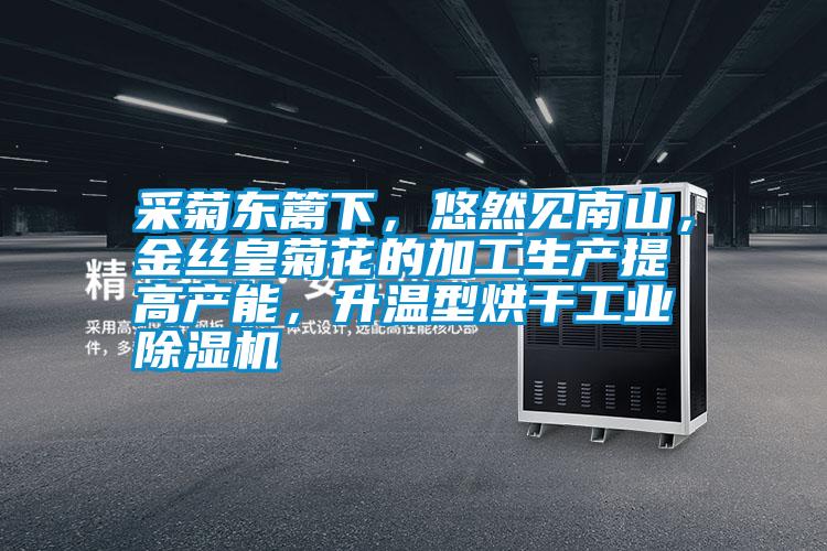 采菊東籬下，悠然見南山，金絲皇菊花的加工生產(chǎn)提高產(chǎn)能，升溫型烘干工業(yè)除濕機(jī)