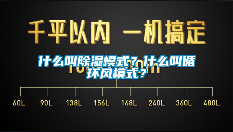 什么叫除濕模式？什么叫循環風模式？
