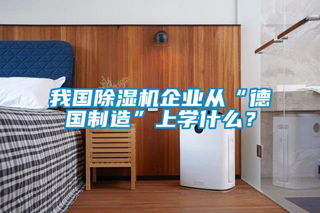 我國除濕機企業(yè)從“德國制造”上學什么？