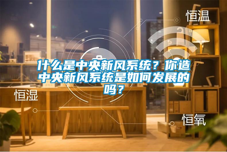 什么是中央新風(fēng)系統(tǒng)？你造中央新風(fēng)系統(tǒng)是如何發(fā)展的嗎？