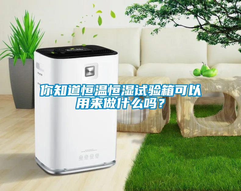你知道恒溫恒濕試驗箱可以用來做什么嗎？