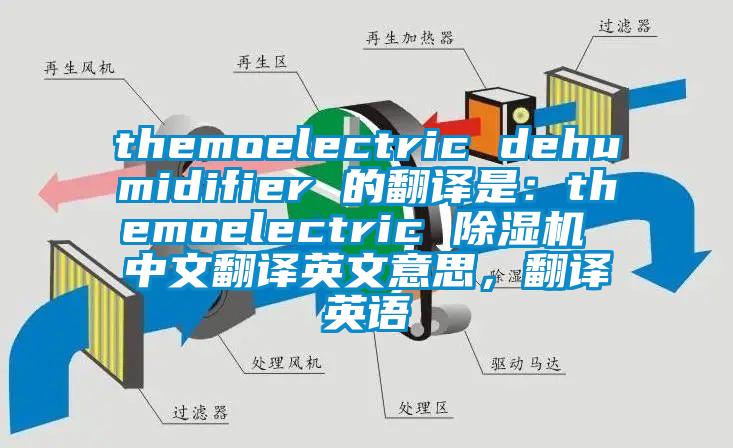 themoelectric dehumidifier 的翻譯是:themoelectric 除濕機 中文翻譯英文意思,翻譯英語
