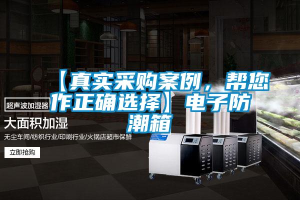 【真實(shí)采購案例，幫您作正確選擇】電子防潮箱