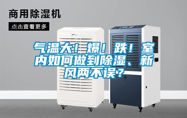 氣溫大！爆！跌！室內如何做到除濕、新風兩不誤？